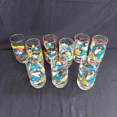 Vintage Novelty Glasses by Looney Tunes, Care Bears, Flintstones, Smurfs and More (OB4-BBL)