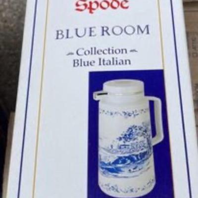 NEW Spode Blue Italian Thermal Carafe