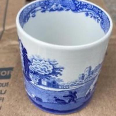 Two NEW Spode Blue Italian Mug