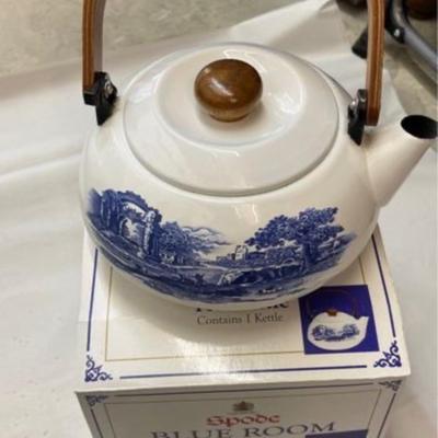 NEW Spode Blue Room Tea Kettle