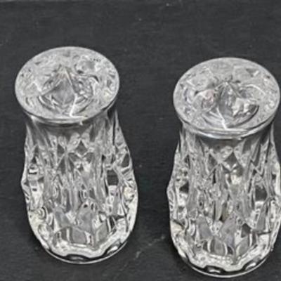 Gorham Althea Lead Crystal Salt and Pepper Shakers