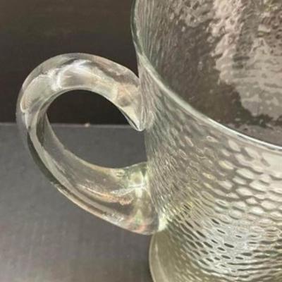 Indiana Glass Heavy Water Pitcher in Crystal Ice Pattern