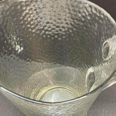 Indiana Glass Heavy Water Pitcher in Crystal Ice Pattern