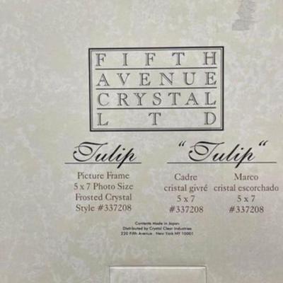 NEW Fifth Avenue Tulip Frosted Crystal Frame