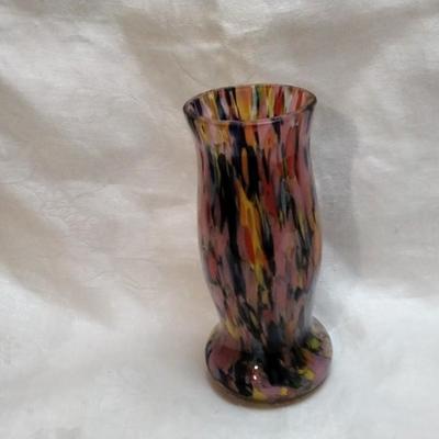 Kralik "End of Day" 6" Vase (Czechoslovakian Art Glass)
