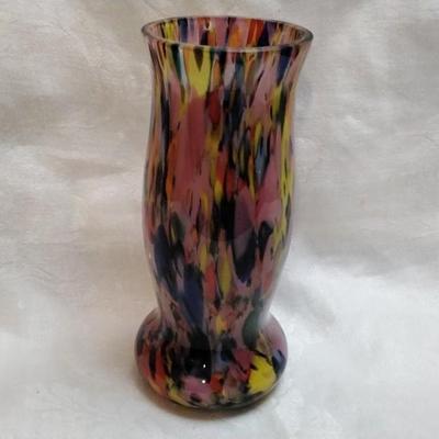 Kralik "End of Day" 6" Vase (Czechoslovakian Art Glass)