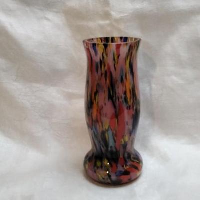 Kralik "End of Day" 6" Vase (Czechoslovakian Art Glass)