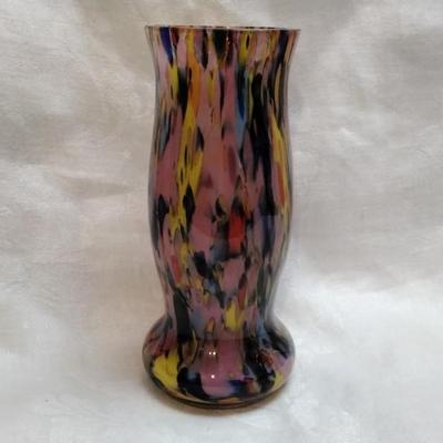 Kralik "End of Day" 6" Vase (Czechoslovakian Art Glass)