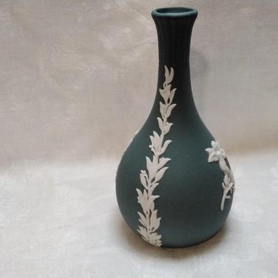 Wedgwood Grey Jasperware bud vase