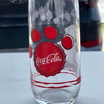 Four Vintage Coca Cola Glasses