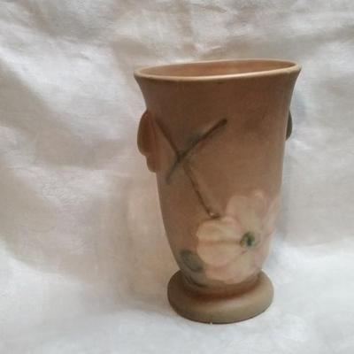 1930s Weller Wild Rose Vase Flower