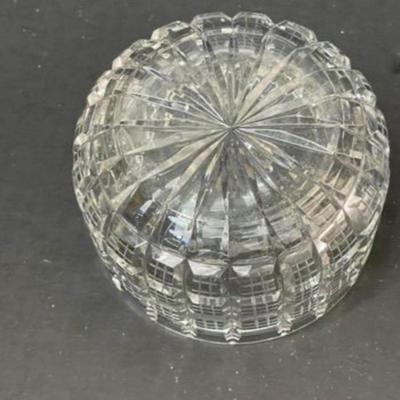 Vintage Handcut Lead Crystal Candy Dish