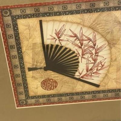 Oriental Fan Lithograph