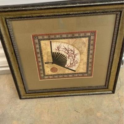 Oriental Fan Lithograph