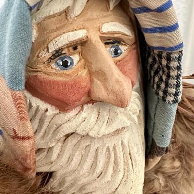 Hand Carved Santa by Pam and Terry Montandon
