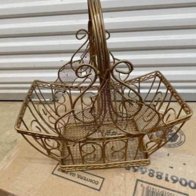 Beautiful Gold Wire Basket
