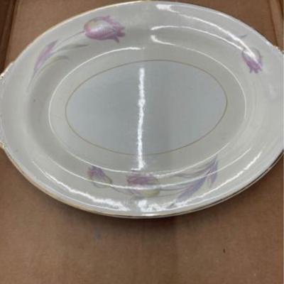 Vintage Homer Laughlin Eggshell Nautilus Oval Serving Platter