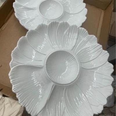 Two Artichoke Daisy Plates