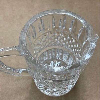 Two Mini Lead Crystal Pitchers