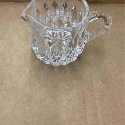 Two Mini Lead Crystal Pitchers
