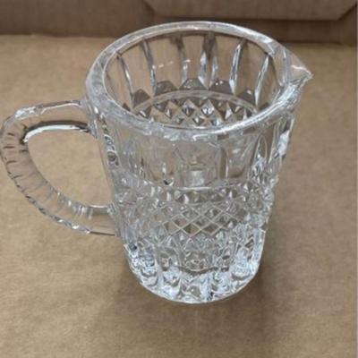 Two Mini Lead Crystal Pitchers