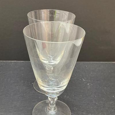 Vintage Fostoria Platinum Rim Glass Set