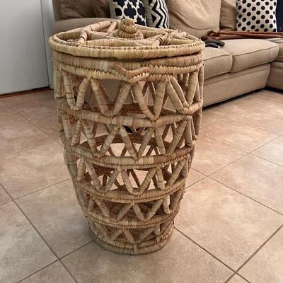 Large Woven Standing Basket