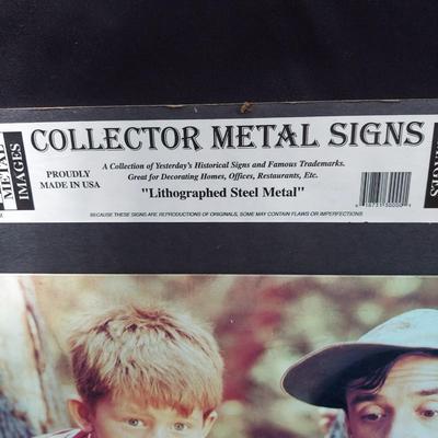Collector Metal Lithographed Signs (OB4-BBL)