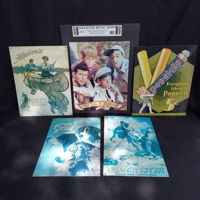 Collector Metal Lithographed Signs (OB4-BBL)