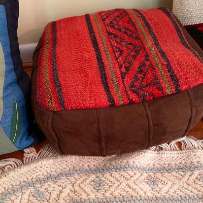 Vintage Pillow Rug Lot - Egyptian, Greek, Turkish