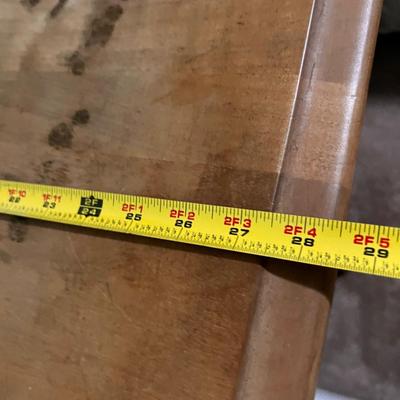 Wood Corner Table Desk w One Drawer