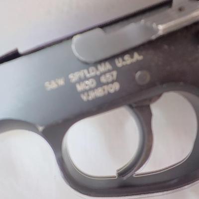 Smith and Wesson model 457/ 45 cal./ YES MASS. COMPLIANT / est. $200 to $500.
