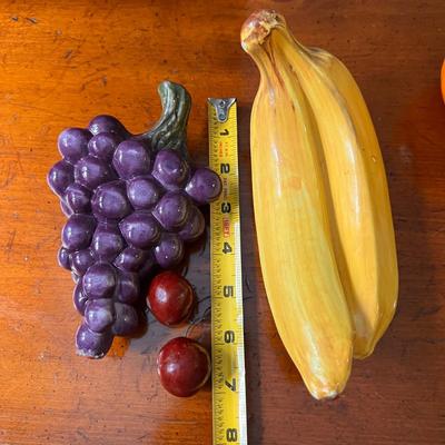 Blown Glass and Ceramic Fruit Art