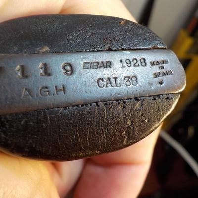 ELBAR double action 38 cal. 1928 from Spain./ est. $120 to $ 250.
