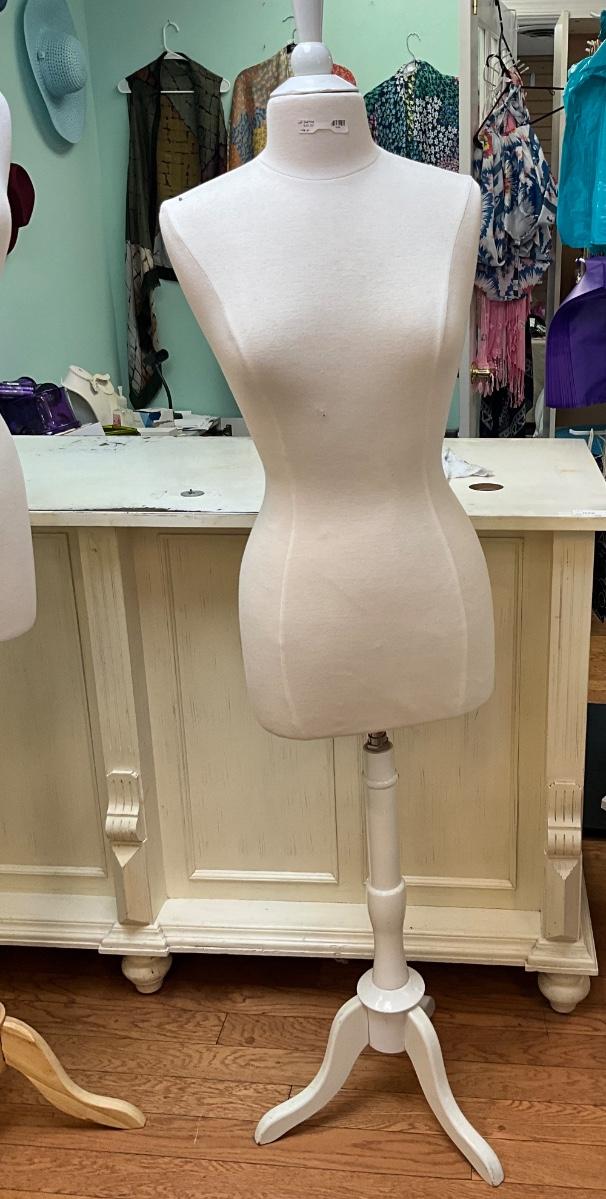 043 Full Body Mannequin Dress Form 66” Natural Wood Base