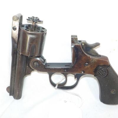 US. Arms flip top, double action revolver 32 cal. est. $125 to $ 190.