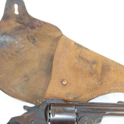 US. Arms flip top, double action revolver 32 cal. est. $125 to $ 190.