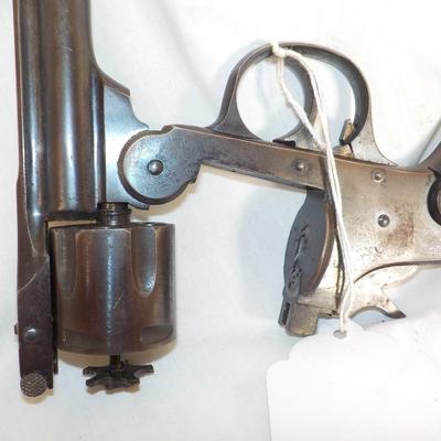 US. Arms flip top, double action revolver 32 cal. est. $125 to $ 190.