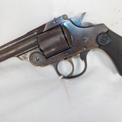 US. Arms flip top, double action revolver 32 cal. est. $125 to $ 190.