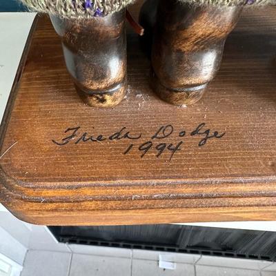 Signed Frieda Dodge Hof Brau Santa