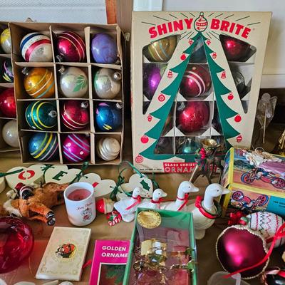 Vintage Christmas Ornaments,  Decor + More  (OB1-JS)