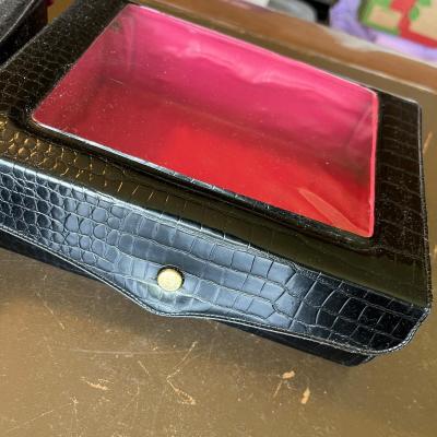 Snap lid Leatherette boxes w/ other