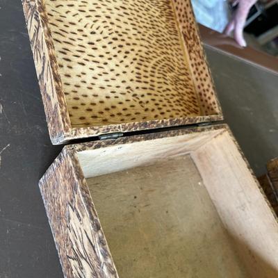 Wood Burned boxes