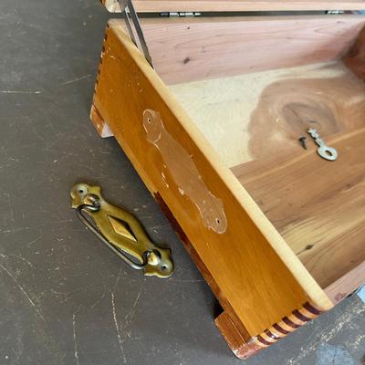 Wood Cedar Jewelry Chest