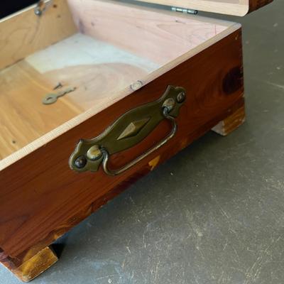 Wood Cedar Jewelry Chest