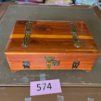 Wood Cedar Jewelry Chest