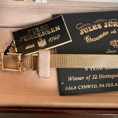 NIB Authentic Jules Jurgensen Watch & Jewelry Lot