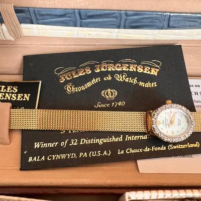 NIB Authentic Jules Jurgensen Watch & Jewelry Lot