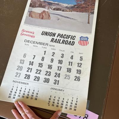 Union Pacific 1970 Calendar