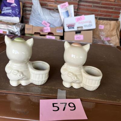 American Bisque Porky Pig Planters